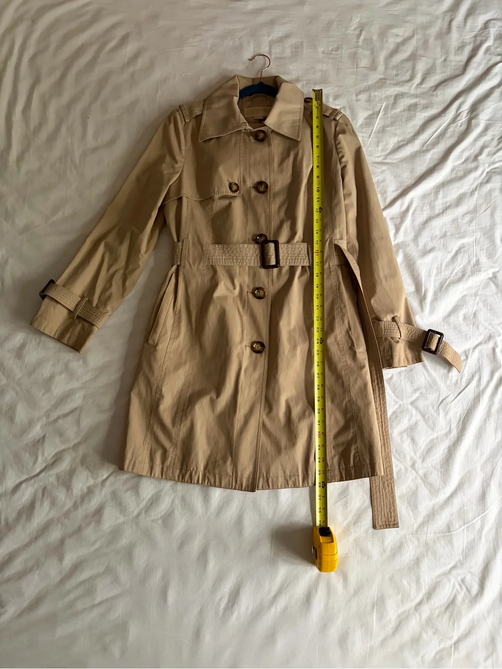 Michael Kors Beige Trench Coat with Belt